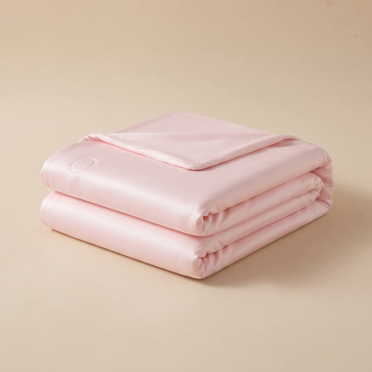 Couverture rafraîchissante Rose Poudré pliée, packshot