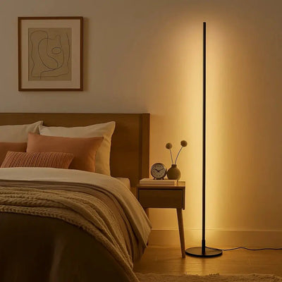 Lampadaire d'Angle sur Pied - Tige Mince | Norderra - vue 3 | Azeniah