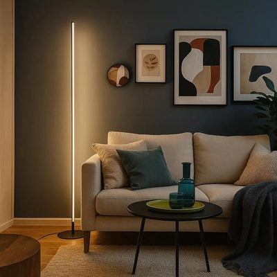 Lampadaire d'Angle sur Pied - Tige Mince | Norderra - vue 2 | Azeniah