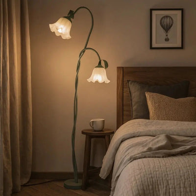Lampadaire De Salon Fleur - Tiges Courbes | Florelia - vue 3 | Azeniah