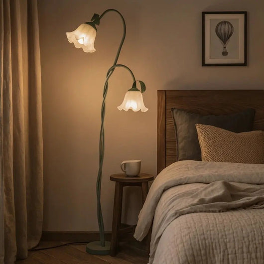 Lampadaire De Salon Fleur - Tiges Courbes | Florelia - vue 3 | Azeniah