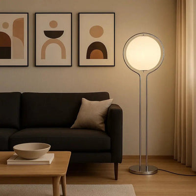 Lampadaire Salon sur Pied - Sphère Sculptée | Lumena - vue 8 | Azeniah