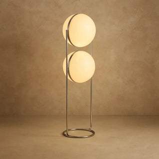 Lampadaire Salon sur Pied - Sphère Sculptée | Lumena