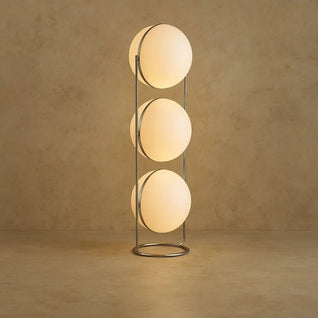 Lampadaire Salon sur Pied - Sphère Sculptée | Lumena
