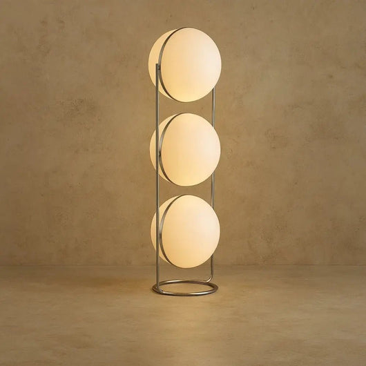 Lampadaire Salon sur Pied - Sphère Sculptée | Lumena - vue 2 | Azeniah