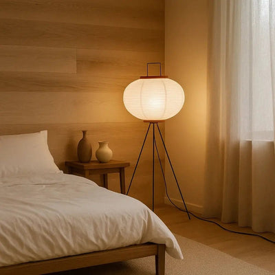 Lampadaire Style Japonais - Ombre Douce | Zenovia - vue 4 | Azeniah