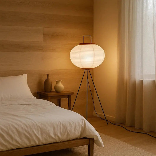Lampadaire Style Japonais - Ombre Douce | Zenovia - vue 4 | Azeniah