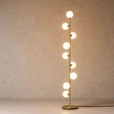 Lampadaire Sur Pied - Courbe Dorée | Orineva | Azeniah