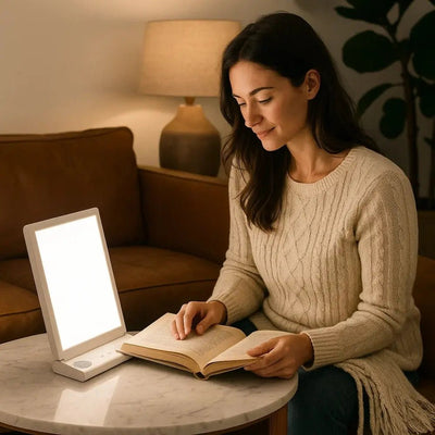 Lampe 10000 Lux Luminothérapie - Clarté Apaisante | Luvélia - vue 3 | Azeniah
