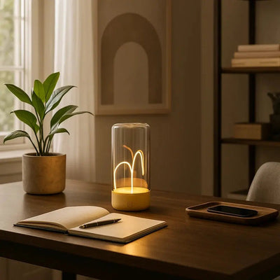 Lampe à Filament Sans Fil - Dôme Lumineux | Magnevus - vue 2 | Azeniah