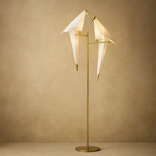 Lampe à Poser Or - Oiseau Plié | Orinami