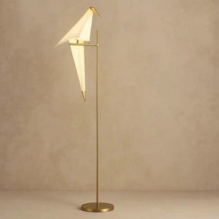 Lampe à Poser Or - Oiseau Plié | Orinami