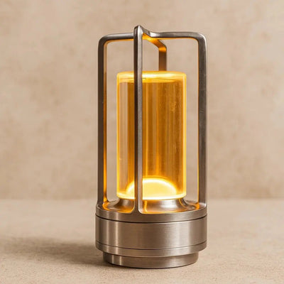Lampe À Poser Sans Fil - Courbe Métal | Glovisa - vue 2 | Azeniah