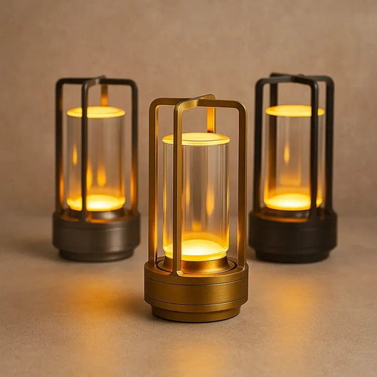 Lampe À Poser Sans Fil - Courbe Métal | Glovisa | Azeniah