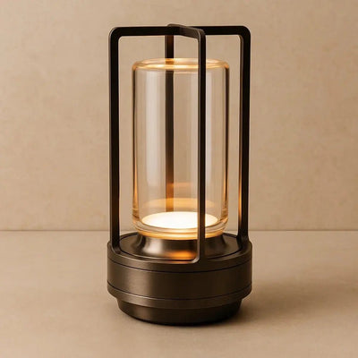 Lampe À Poser Sans Fil - Courbe Métal | Glovisa - vue 4 | Azeniah