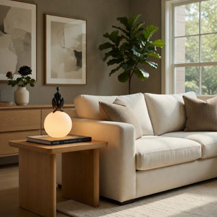 Lampe Boule Sculptée - Lueur Sculptée | Orbelina