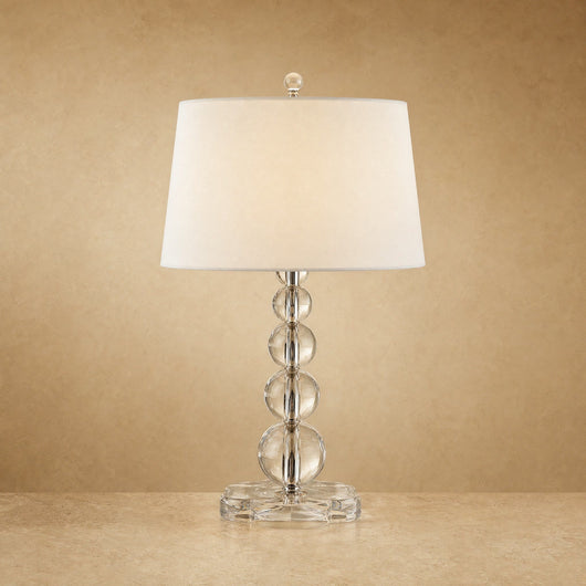 Lampe Cristal K9 Abat-Jour Tissu Tactile E27 Perlonya - Azeniah