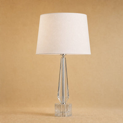 Lampe Cristal K9 Abat-Jour Tissu Tactile E27 Perlonya - Azeniah