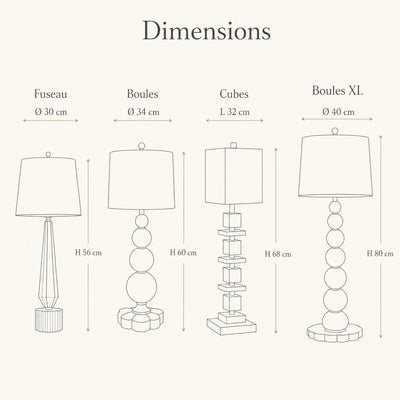 Lampe Cristal K9 Abat-Jour Tissu Tactile E27 Perlonya - Azeniah