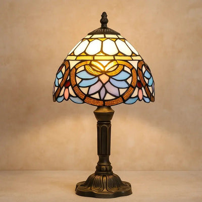 Lampe De Bureau Champignon - Verre Sculpté | Luména - vue 10 | Azeniah