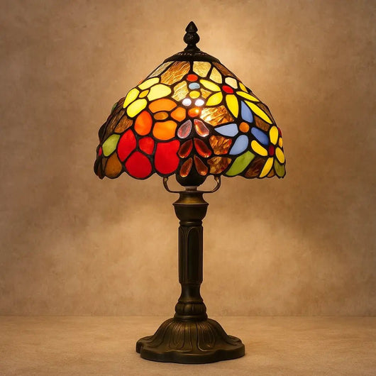 Lampe De Bureau Champignon - Verre Sculpté | Luména | Azeniah