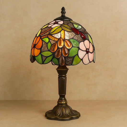 Lampe De Bureau Champignon - Verre Sculpté | Luména - vue 11 | Azeniah