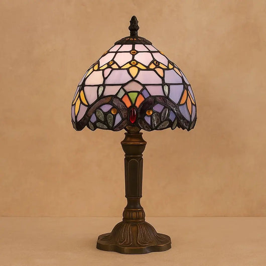 Lampe De Bureau Champignon - Verre Sculpté | Luména - vue 8 | Azeniah
