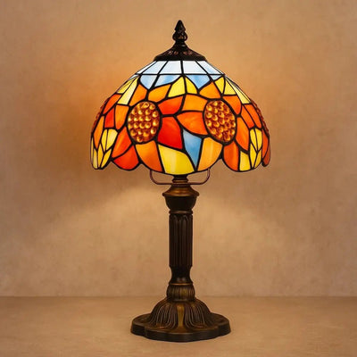 Lampe De Bureau Champignon - Verre Sculpté | Luména - vue 6 | Azeniah