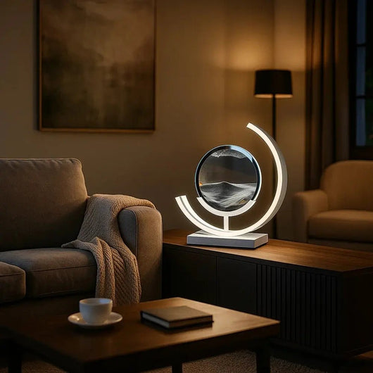 Lampe de Bureau Zen - Sable Hypnotique | Sadora - vue 3 | Azeniah