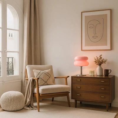 Lampe De Chevet Design - Verre Gourmand | Poplina - vue 5 | Azeniah