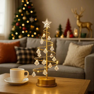 Lampe De Chevet Sapin - Cristal Doré | Sylan