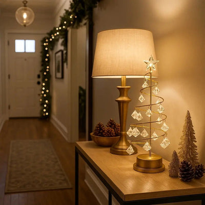 Lampe De Chevet Sapin - Cristal Doré | Sylan - vue 4 | Azeniah