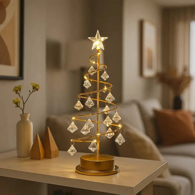 Lampe De Chevet Sapin - Cristal Doré | Sylan - vue 2 | Azeniah