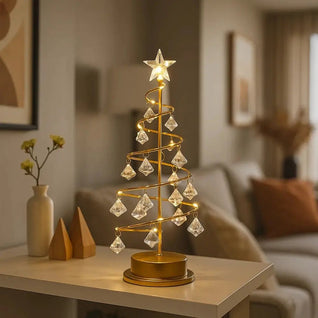 Lampe De Chevet Sapin - Cristal Doré | Sylan