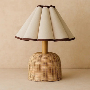 Lampe De Nuit En Rotin - Voile Tressé | Sovina