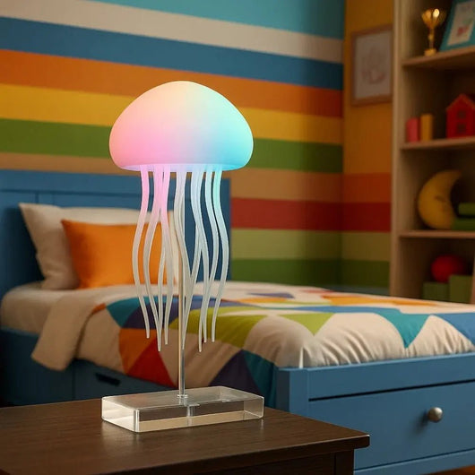 Lampe De Nuit Enfant - Vague Bleutée | Meloria - vue 4 | Azeniah