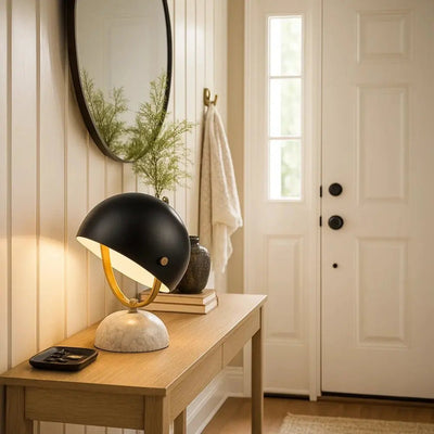Lampe De Nuit Moderne - Dôme Métallique | Marvilya - vue 3 | Azeniah