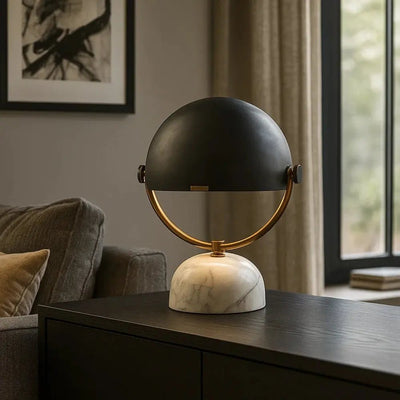 Lampe De Nuit Moderne - Dôme Métallique | Marvilya - vue 2 | Azeniah