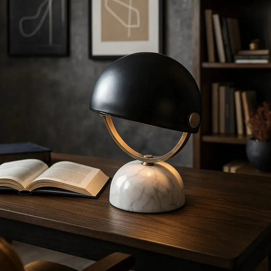 Lampe De Nuit Moderne - Dôme Métallique | Marvilya - vue 5 | Azeniah