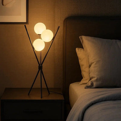 Lampe De Salon - Sphère Géométrique | Triadora - vue 2 | Azeniah