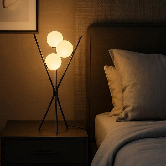 Lampe De Salon - Sphère Géométrique | Triadora - vue 2 | Azeniah