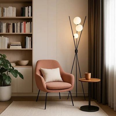 Lampe De Salon - Sphère Géométrique | Triadora - vue 5 | Azeniah