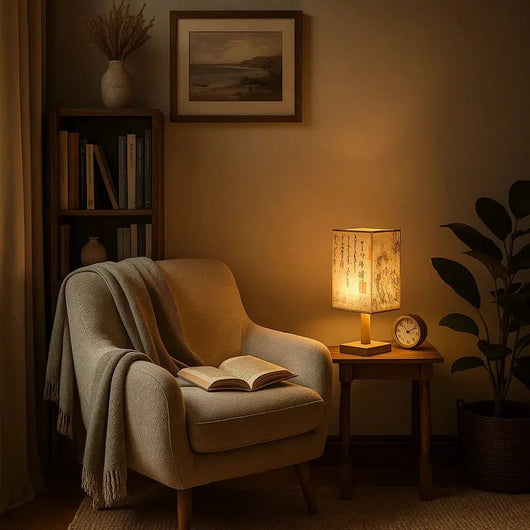 Lampe De Style Japonais - Ombre Douce | Luxia - vue 4 | Azeniah