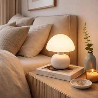 Lampe De Table Champignon - Courbe Douce | Lumisia