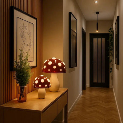 Lampe De Table Champignon - Dôme Féerique | Fuana - vue 5 | Azeniah