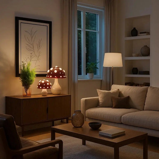 Lampe De Table Champignon - Dôme Féerique | Fuana - vue 4 | Azeniah