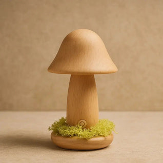 Lampe de Table Champignon en Bois - Courbe Naturelle | Fungia