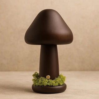 Lampe de Table Champignon en Bois - Courbe Naturelle | Fungia