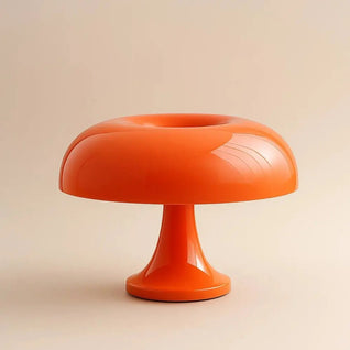 Lampe De Table Champignon Orange - Courbe Pop | Arlan