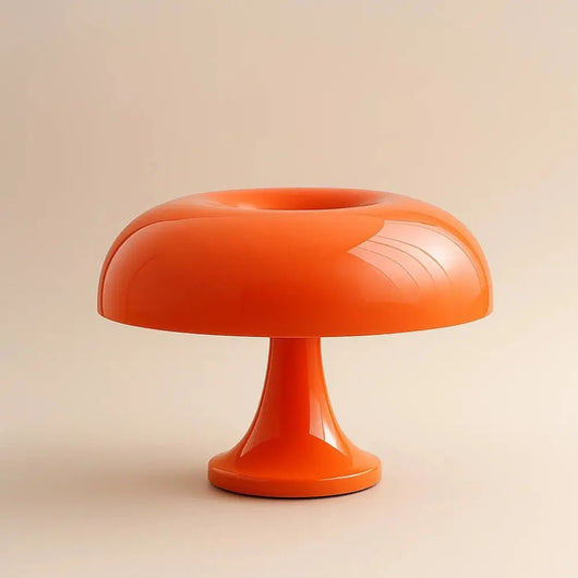 Lampe De Table Champignon Orange - Courbe Pop | Arlan | Azeniah